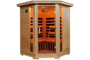 3-Person Hemlock Corner Infrared Sauna