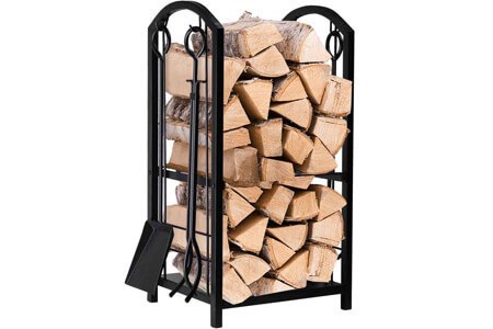 Amagabeli Fireplace Log Rack