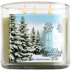 Bath & Body Works, 3-Wick Candle, Fresh Balsam