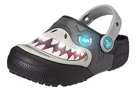 Crocs Kids Boys Shark Light-Up Clog