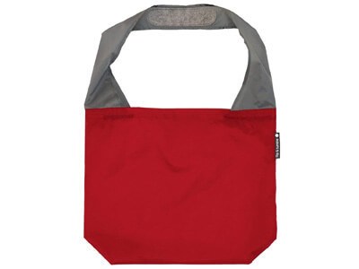 FLIP AND TUMBLE – Premium Reusable Grocery Bag - perfect Shopping Bag, Beach Bag, Travel Bag, Red