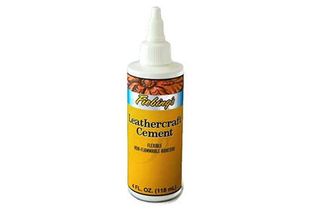 Fiebing's Leathercraft Cement, 4 oz - High Strength Bond for Leather Projects and More - Non-toxic