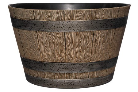 GARDENGOODZ HD1-1027 DisOak Whiskey Barrel, 20.5 Distressed Oak