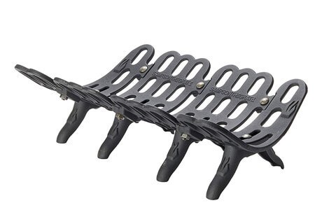 HY-C Liberty Foundry G500-28 26 Cast Iron Self-Feeding Fireplace Grate, 26 Front W x 16 D x 7 H (4 Leg Height)