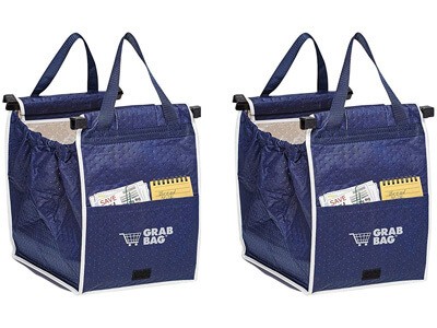 Insulated Reusable Grocery Shopping Tote Holds Up To 40 lbs