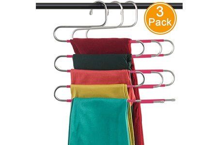 LBSUN Pants Hangers Non-Slip Slacks Hangers