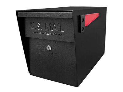 Mail Boss 7106 Curbside Locking Mailbox, Black