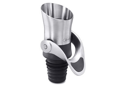 OXO SteeL Wine Stopper and Pourer, Stainless Steel
