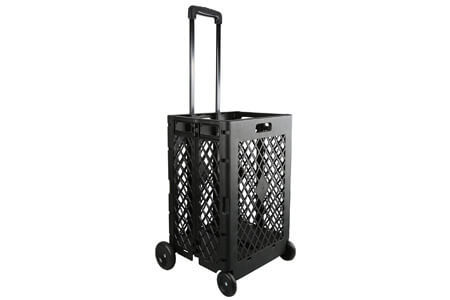 Olympia Tools 85-404 Pack-N Mesh Rolling Cart, 55 Lb, Plastic, 55LB Black