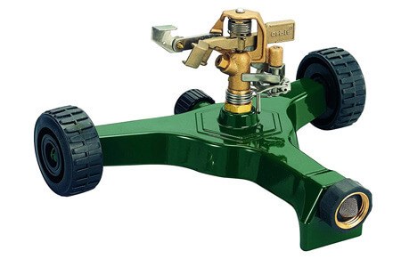 Orbit 56186N Brass Impact Sprinkler on Wheeled Base