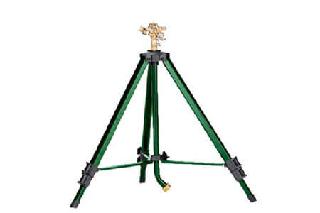 Orbit Heavy Duty Brass Lawn Impact Sprinkler on Tripod Base, Water Yard - 58308D