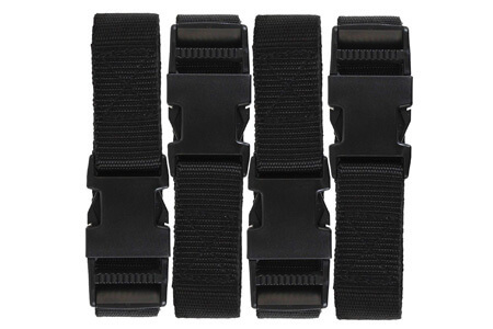 Ozark Trail TT-57 Xi-26-D 76064P, Utility Strap With Quick-Release Buckle, 72 L, Black, 4 Piece