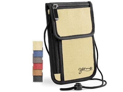 Passport Holder- by YOMO. RFID Safe. The Classic Neck Travel Wallet