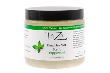 Premium Taza Peppermint Dead Sea Salt Scrub