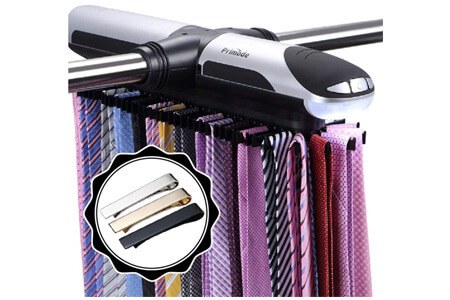 Primode Motorized Tie Rack Closet Organizer