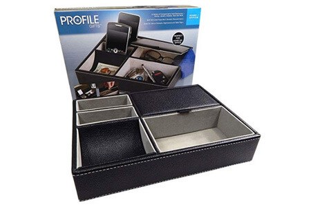 Profile Gifts Leatherette Valet Tray