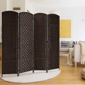 Rose Home Fashion RHF 6 ft. Tall Diamond Weave Fiber Room Divider