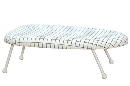 STORAGE MANIAC Tabletop Ironing Board with Folding Legs, Folding Ironing Board with Cotton Cover