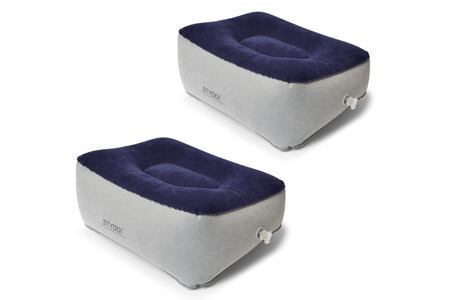STYDDI Travel Foot Rest Pillow, Inflatable Footrest Cushion
