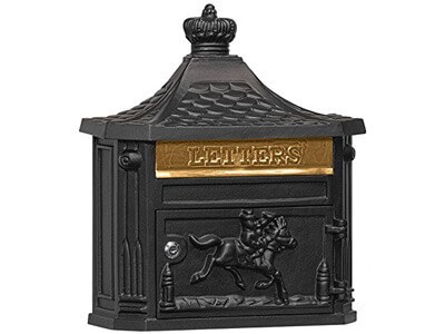 Salsbury Industries 4460BLK Victorian Surface Mounted Mailbox, Black