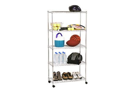 Seville Classics 5-Tier Steel Wire Shelving