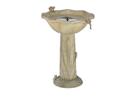 SmartSolar 20633R01 Solar Birdbath, Medium Green