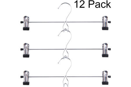 Tosnail 12 Pack Skirt Hangers Add-On Hangers