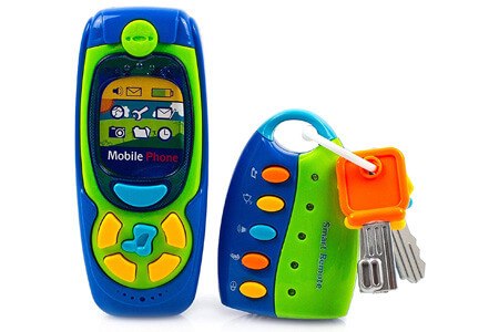 Toysery Cell Phone And Key Toy Set