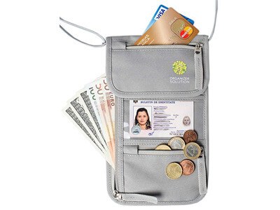 Travel Neck Pouch with RFID, Travel Wallet That Keeps You Safe, For Men And Women