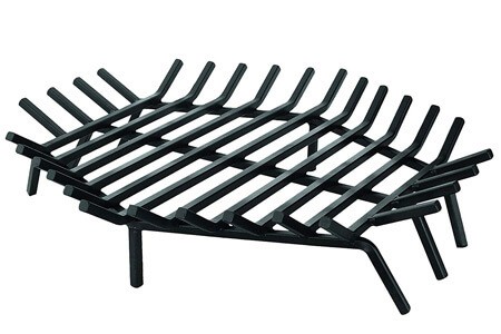 Uniflame Hexagonal Stainless Fireplace Grate, 30 L