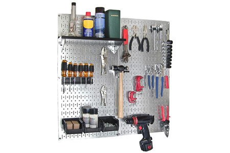 Wall Control 30-WGL-200GVB Galvanized Steel Pegboard Tool Organizer