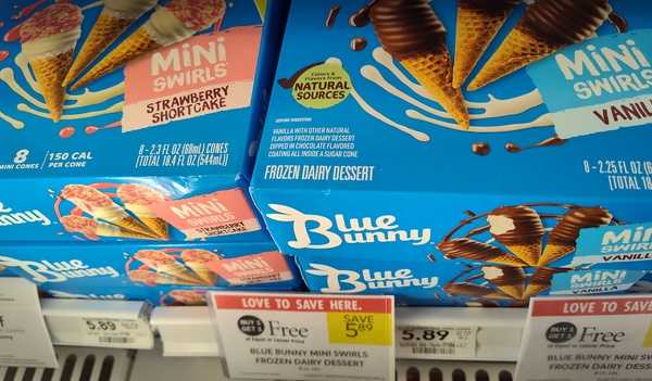 BOGO Blue Bunny Mini Swirl Cones at PUBLIX!