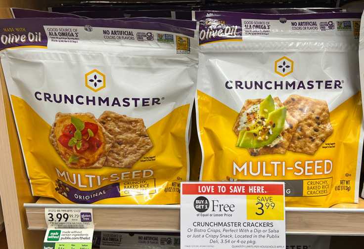 BOGO Crunchmaster Crackers at PUBLIX!